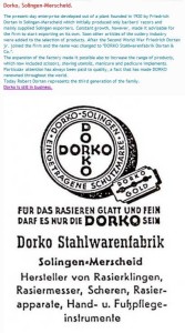 straight razor DORKO logo